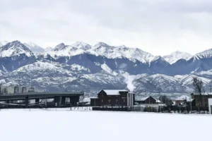 Winter landscapes of the Almaty region