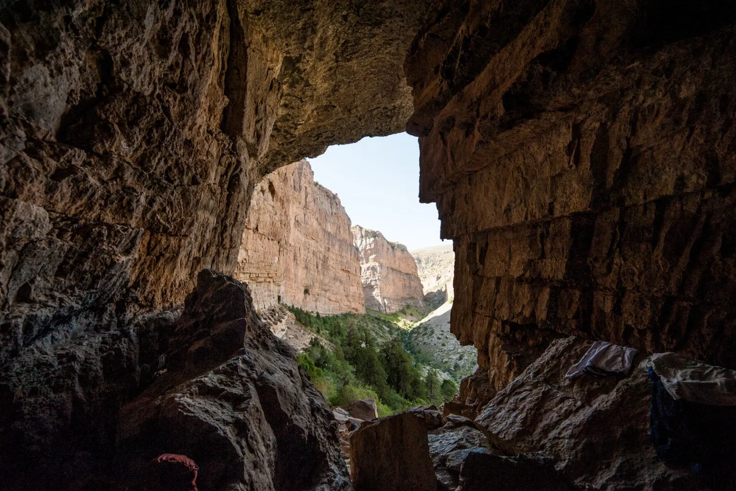 The cave of Amir Temur or Tamerlane. Views from outside and inside