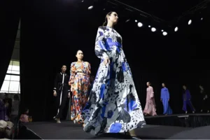 Models on the catwalk of the International Fashion and Textile Exhibition TFT EXPO will be held in Tashkent