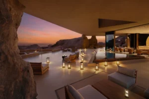 View of the Desert Rock Resort Hotel