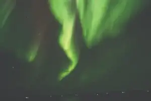 The Northern Lights in the night sky over Iceland