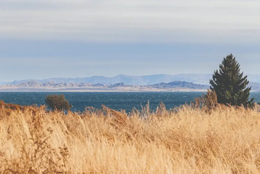 View of Bukhtarma reservoir
