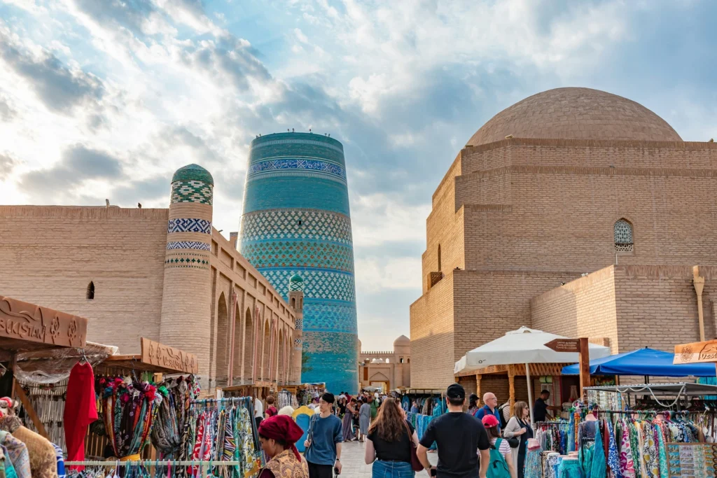 Market near the Kalta Minor Minaret, Itchan Kala, Khiva