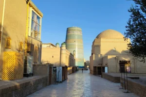 View of one of the streets of Khiva
