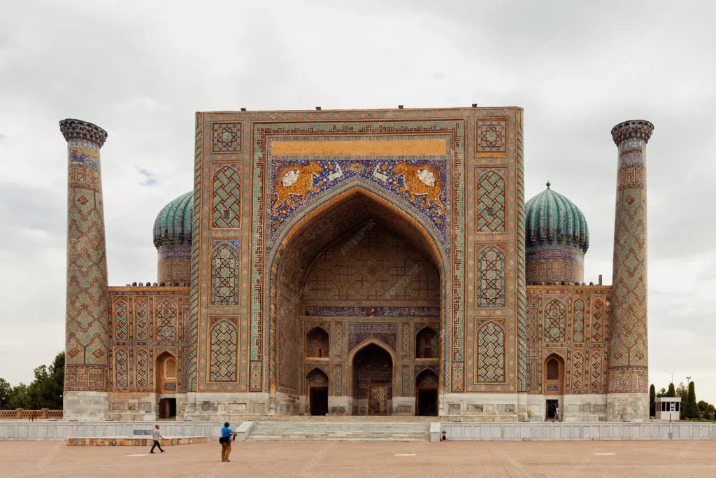 Sherdor Madrasah on Registan Square, Samarkand, Uzbekistan