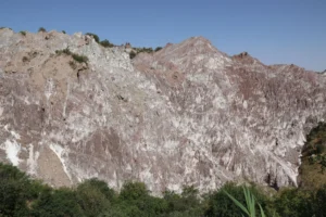 Mount Khoja-Mumin: a salt dome rising 900 meters above the surrounding plain