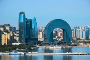 Panorama of Baku in Azerbaijan