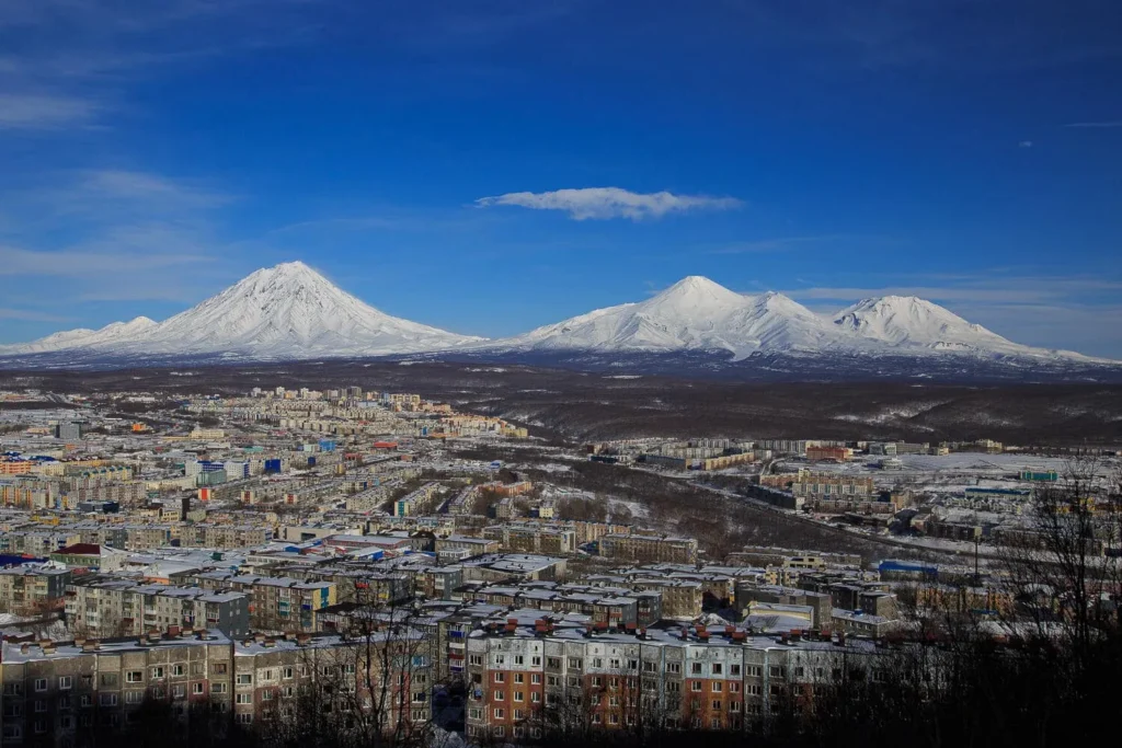Bird's-eye view of Petropavlovsk